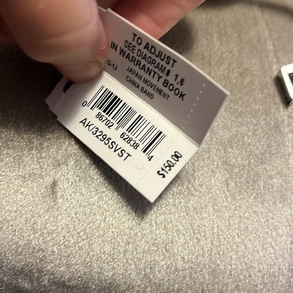 Anne Klein three-piece silver watch and bracelet set with crystals and gift box - Picture 9 of 11